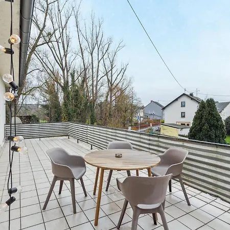 شقة Ddhomes 4 Raum 7 Betten Mit Terrasse Naehe Am Rhein